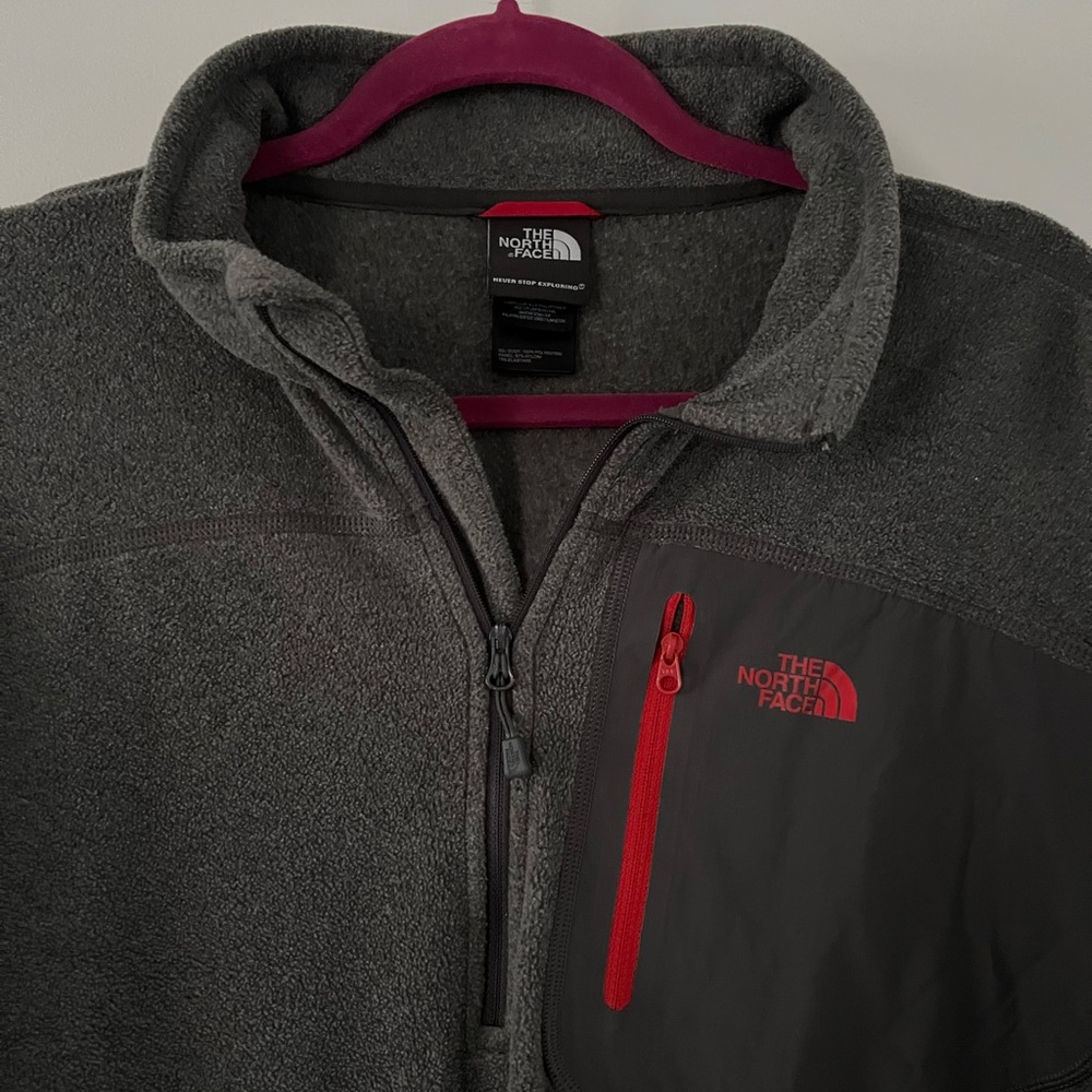North Face Dark Grey 1/4 Zip